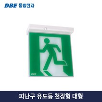 천장 비상구 화재 대피 소방 유도등 대형 단면 양면 동방전자, 5.양면-방향없음