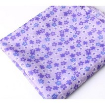짱패브릭 (2마) 퍼플플라워다후다안감지 원단 패브릭#, 2마(고정폭 약 110cm*180cm)