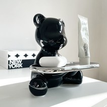 테이스트픽 세라믹 곰돌이 트레이, 블랙