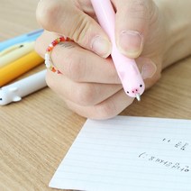5종 예쁜볼펜 특이한 3색 스탠딩 판촉 캐릭터 볼펜 동물 국산 펜, 돼지