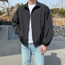 남자 런테크 코어스 바람막이 세미 오버핏 집업 자켓 트레이닝 츄리닝 운동복 봄 가을 겨울 옷 코디