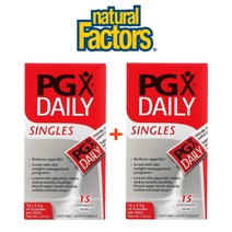 (1+1) 내추럴팩터스 PGX PolyGlycopleX 폴리글리코플렉스 식이섬유 가루 곤약 잔탄검 2.5g 15포 2팩, 2개