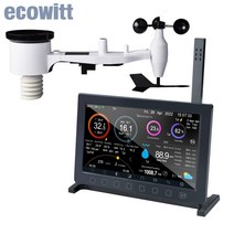 기상 관측소 Ecowitt 실내 실외 와이파이 7 in 1 무선 태양열 센서 및 인치 TFT 디스플레이 HP2561 공지사항, 2.EUR 868MHz (UK Plug)