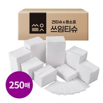 쓰임티슈 엠보싱 대용량 건티슈 청소포, 250매