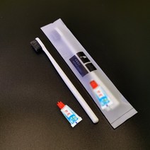 고급 호텔 특수 일회용 칫솔 및 치약 투인원 세트, 밀짚 화살 솔 (치약) 1000 세트