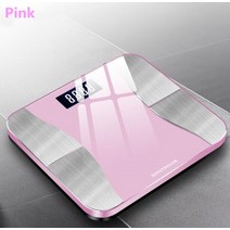 몸무게측정기 체성분분석기 체지방분석기 몸무게체중계스마트폰 앱 블루투스 호환 체질 구성 분석기 정확한, 02 Pink, 한개옵션1