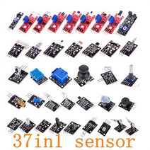아두이노 키트 코딩 입문 교육 보드 점퍼선 Arduino 45 in 1 센서 모듈 스타터 키트 37in1 키트보다 37 박, 01 37in1 sensor box