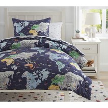 205989 포터리반 키즈 Pottery Barn Kids월드맵 컴포터이불