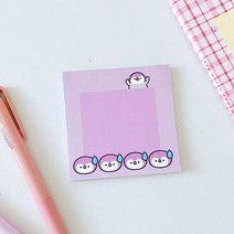 업무용 명품 가죽 다이어리 귀여운 강아지 곰 동물 시리즈 종이 메모 패드 50 매 할 일 목록 저널 노트 페, 02 50