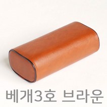 베개3호 밤색 병원베개 레쟈베개 솜베개 입원실베개 둥근베개, 1개