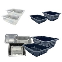 Hypervac 가스치환 산소포장 MAP PP 플라스틱 트레이 용기 1박스, 05)GB-70투명 360개(1박스)