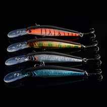 +롱빌미노우 12.5cm 14g+ 미노우 루어낚시, 색상랜덤