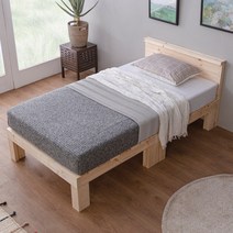동원퍼니처 본드없는 천연 통 원목 평상형 침대 프레임 돌침대 평상 헤드형 분리형 매트리스, 4.천연원목 분리헤드형 침대프레임, 천연원목 분리헤드형 침대프레임 슈퍼킹[SK]