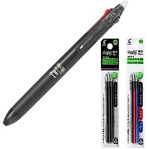파이롯트 지워지는 볼펜 프릭션3색 0.5mm 세트, 프릭션 3색 0.5 블랙1개+리필(흑1+혼합1개)