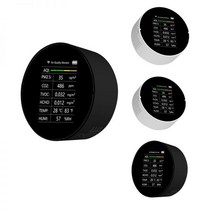 미세먼지 실내공기 측정기 샤오미 휴마아이 CO2 PM2.5 TVOC HCHO 온도 습도 AQI 감지기 대기 질 모니터 센서 분석기, [04] Black no wifi, 04 Black no wifi