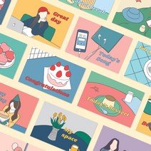 폴 인 뉴트로 엽서, 1개, 06.Congratulations