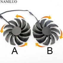 88MM PLD09210S12HH T129215SU 4 핀 쿨러 팬 기가바이트 지포스 X1060 1070 X 1050ti 960 RX570 RX470 그래픽 카드, AB 2PCS