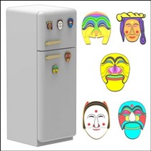전통 탈 자석 꾸미기 (선택-부네탈) 단어 가르치기 한글 낱말 카드 어린이집 유치원 초등 학교 학생 학습 교구 홈스쿨