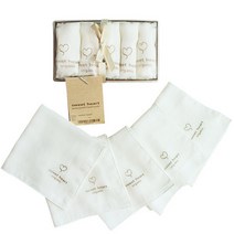 스윗하트 오가닉 가제손수건 선물세트 1세트-5매
