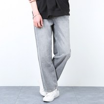 9부/10부 남자 와이드팬츠 S-3XL 빅사이즈 숏/롱 워싱데님 와이드청바지 KD617-1