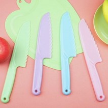 소꿉놀이 유아 안전칼 어린이 칼 요리 어린이집 아동용 플라스틱 무독성 식양처 승인, 블루-대