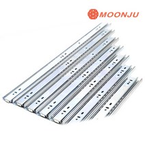 철물다닷컴 서랍레일 [문주]3단 볼레일(일반) 45mm 탈착형, 600mm