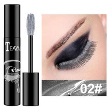마스카라 4d 실크 섬유 래쉬 마스카라 전문 컬러 마스카라 천연 방수 롱래스팅 블루 퍼플 골드 실버 그린 마스카라 tslm, 02