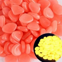 조경돌 야광 조경 자갈 정원 꾸미기 어항 장식 빛나는 돌 어두운 마당 경로에 빛 야외 물고기 탱크 바위 잔디 수족관, 20pcs, orange