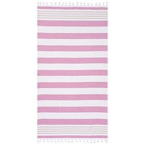 Superior 성인 및 아동용 오버사이즈 면 비치 타월 수영장 스파 리조트 호텔 캠핑 여행 흡수성 태슬이 있는 스트라이프 트로피컬 카바나 컬렉션 청록색 USA 미국, Oversized 35