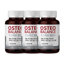 프리벤트라 오스테오 밸런스 1730mg x 60정 / 칼슘 마그네슘 비타민D3 비타민C 아연 망간 구리 셀렌, 3개세트