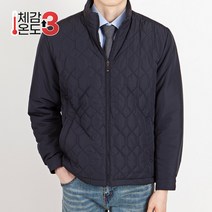 스타일에스 빅사이즈 남성 골프 헥사곤 퀼팅 풀집업 중량 겨울 패딩 점퍼