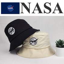 NASA-패치햇-미항공 나사 햇빛 차단 공용 패션 벙거지 버킷햇