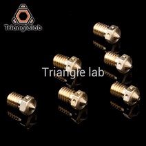 Trianglelab BRASS V6 핫엔드 3D 프린터 노즐 TD6 DDE CHC 키트 v6 압출기 프루사 i3 mk3 용, 한개옵션1, 03 0.3mm 4pcs