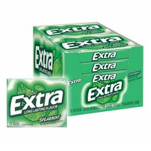 Extra 엑스트라 스피어민트 껌 15개입 10팩