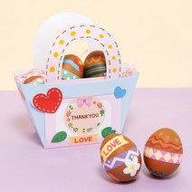 민화샵 부활절 만들기 계란 바구니 만들기 재료 집콕 놀이 키트, 바구니B UDPPP0612, 바구니B