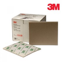 3M 스폰지 연마재 페파 프라이머 퍼티 목공 퍼티작업 샌딩스폰지 하도작업 페인트, 02601(600~800방)