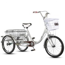 성인세발자전거 페달 20인치 노인 인치 짐싣는자전거, E