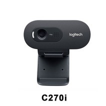 화상회의 웹카메라 로지텍 C270i HD 기존 웹캠 720p 내장 마이크 웹 카메라 USB2.0 무료 드라이브 PC 채팅, 02 C270i