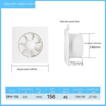 국소배기장치 제연기 집진기 흡진기 암후드 흄후드 468inch 전기 휴대용 배기 팬 주방 저소음 인공 호흡기, 03 6inch_01 미국