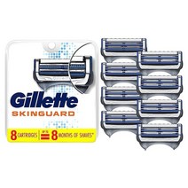 Gillette 스킨가드 남성용 면도날 리필 8개 154878, 8 Refills