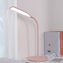 LED 데스크 학생스탠드 시력보호 혼합색상 휴대폰 무선충전기능, 핑크