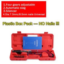 수동 미니 스틸 네일 건 리벳 천장 벽 앵커 와이어 Slotting 장치 홈 패스너 금속 가공 도구, 09 red nail gun