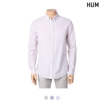 [HUM]유니)코튼린넨 스트라이프 셔츠(FHNECSL718P)