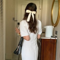 체리블라썸 포켓 셀프웨딩 스퀘어넥 롱 드레스
