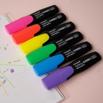 아주문구모나미 에딩점보 604점보 형광펜, 그린, 12개