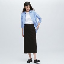 일본 유니클로 456036 데님 저지나로 롱 스커트