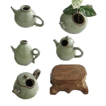 내일의공간 호리병 꽃한송이 미니 화병 6종 세트, 연녹