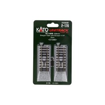KATO HO 게이지 차량 정지 선로 109mm 2개입 2-170 철도 모형 용품