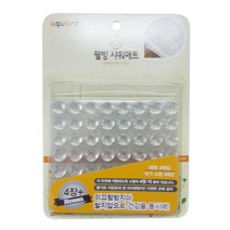 웰빙 샤워 매트 (대4 소4) 투명 욕실 미끄럼방지 바닥 소품 미그럼방지 제, 단품
