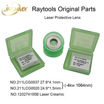 JHCHMX Raytools 레이저 광학 렌즈-4kw 1064nm 27.9*4.1/24.9*1.5mm 211LCG0037 211LCG0020 세라믹 120274100B 원래 호환, 01 24.9x1.5mm -4kw